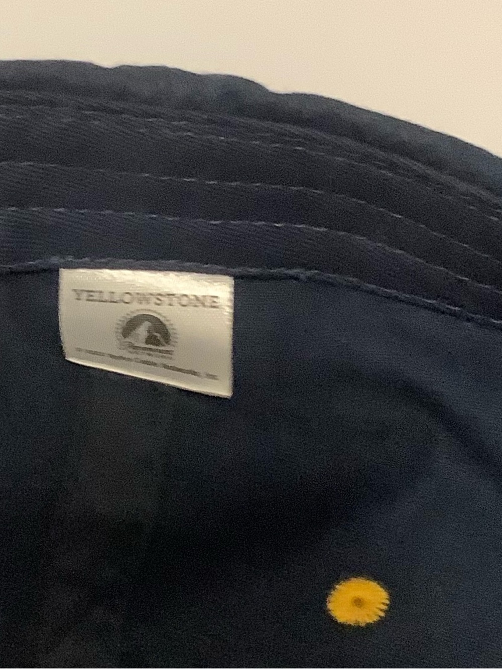 Yellowstone Dutton Ranch Navy & Gold Baseball Cap Adjustable - Picture 3 of 10